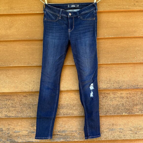 Hollister Denim - Hollister Jean Legging Dark Wash Low Rise Skinny Jeans Size 27